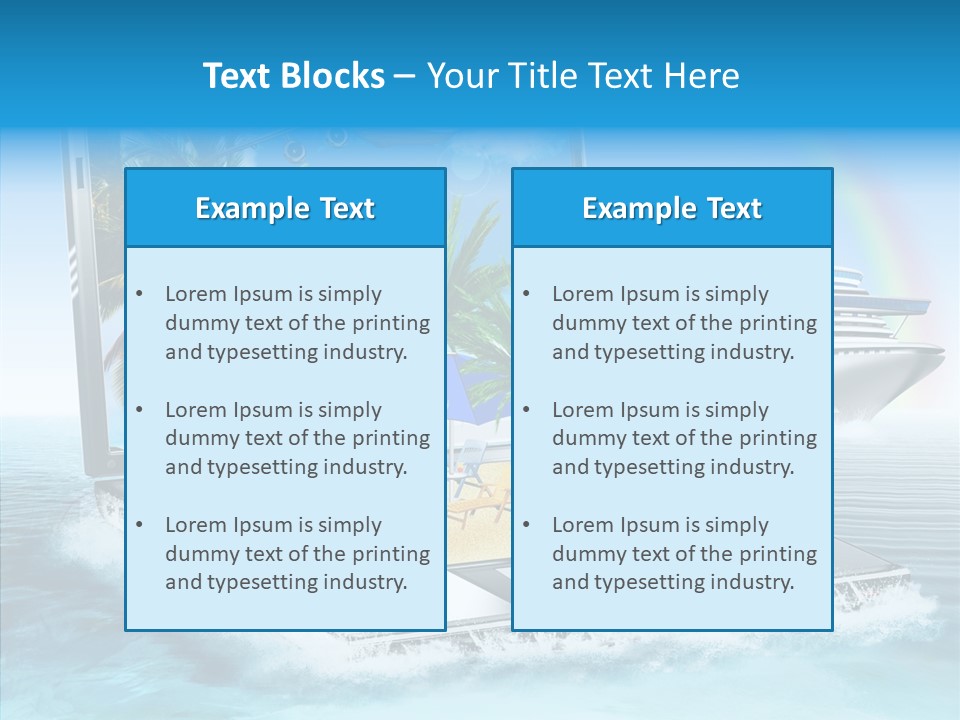 Last Minute Palmen Buchen PowerPoint Template