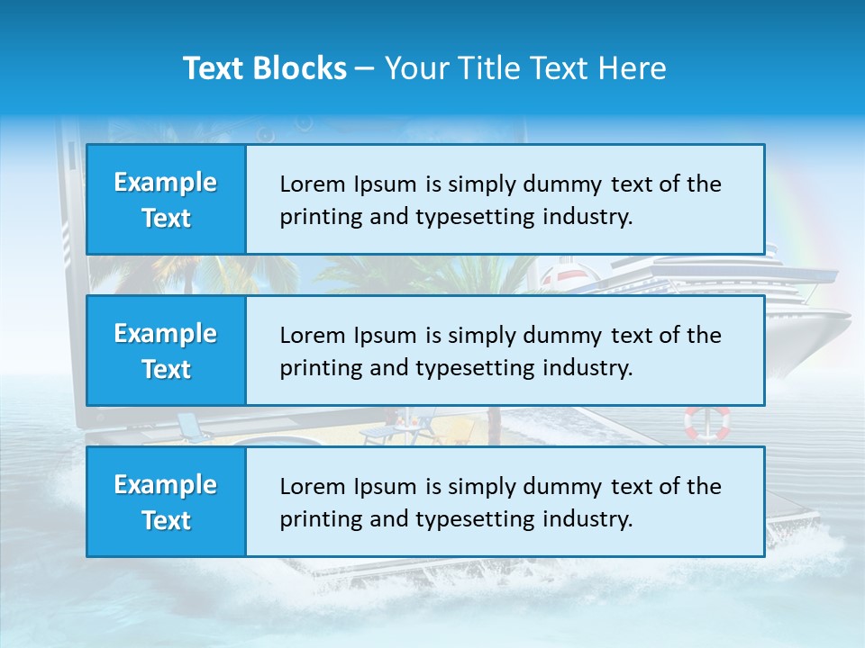 Last Minute Palmen Buchen PowerPoint Template