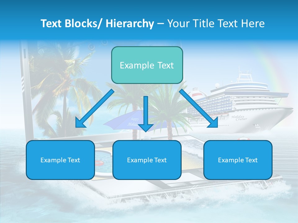 Last Minute Palmen Buchen PowerPoint Template