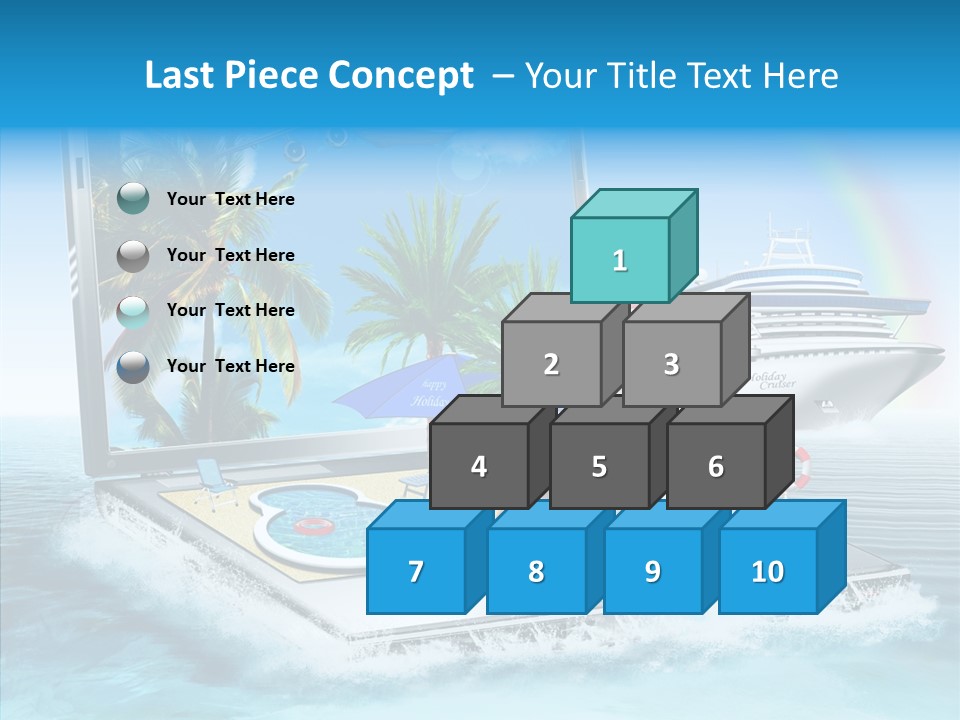 Last Minute Palmen Buchen PowerPoint Template