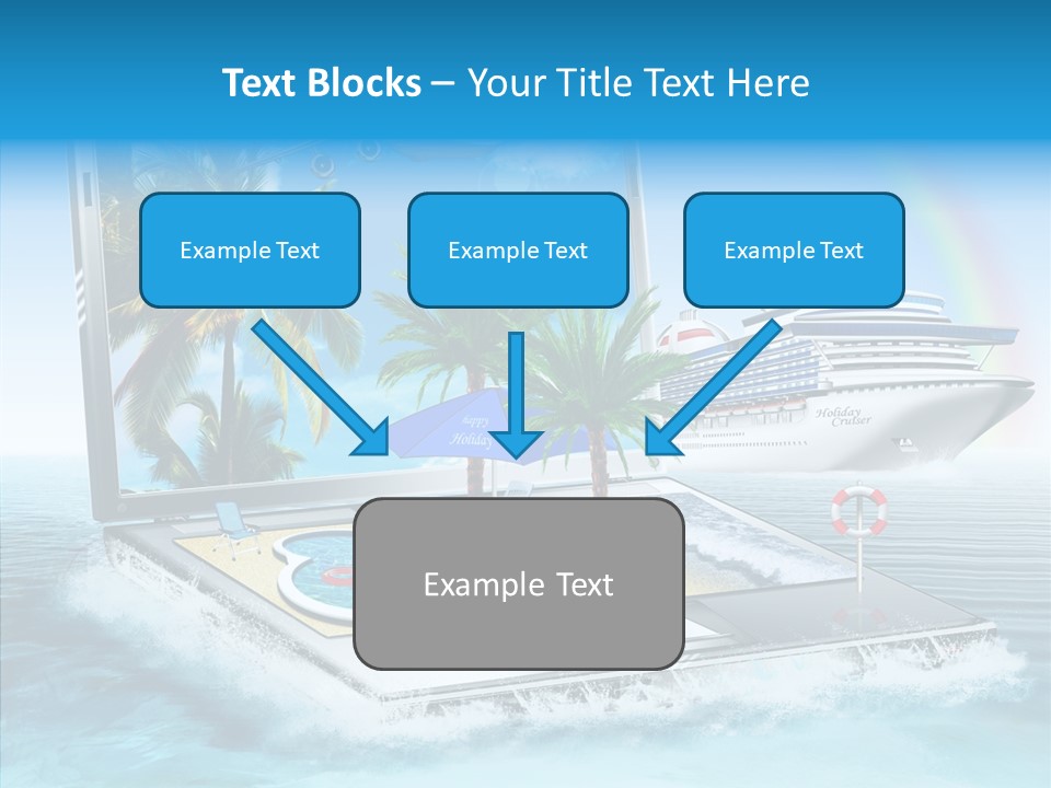 Last Minute Palmen Buchen PowerPoint Template