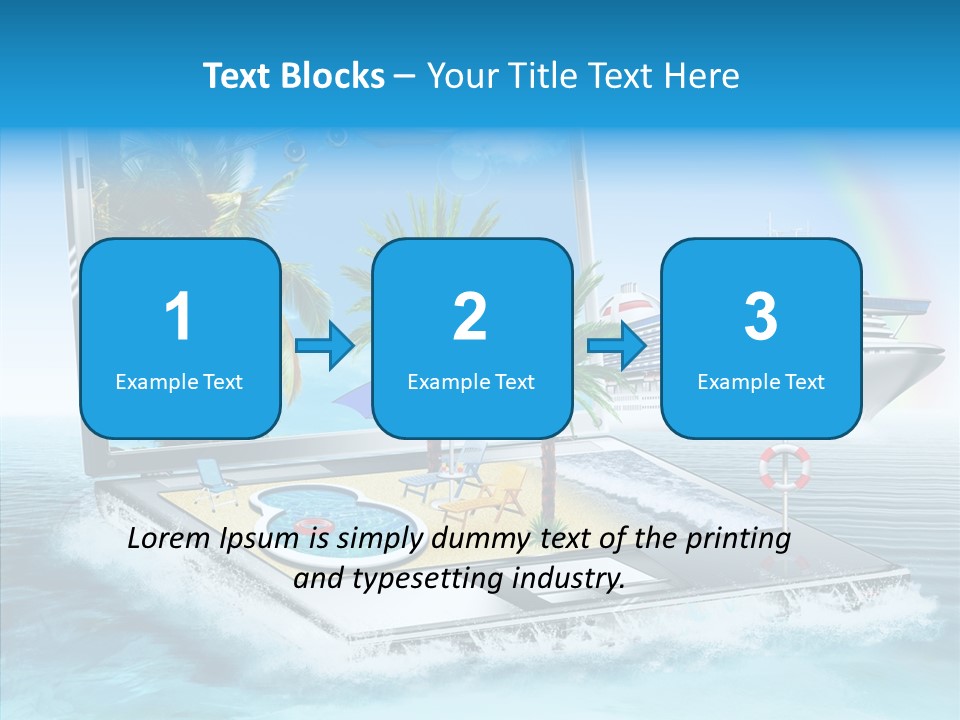 Last Minute Palmen Buchen PowerPoint Template