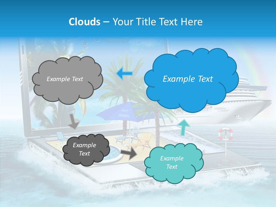 Last Minute Palmen Buchen PowerPoint Template