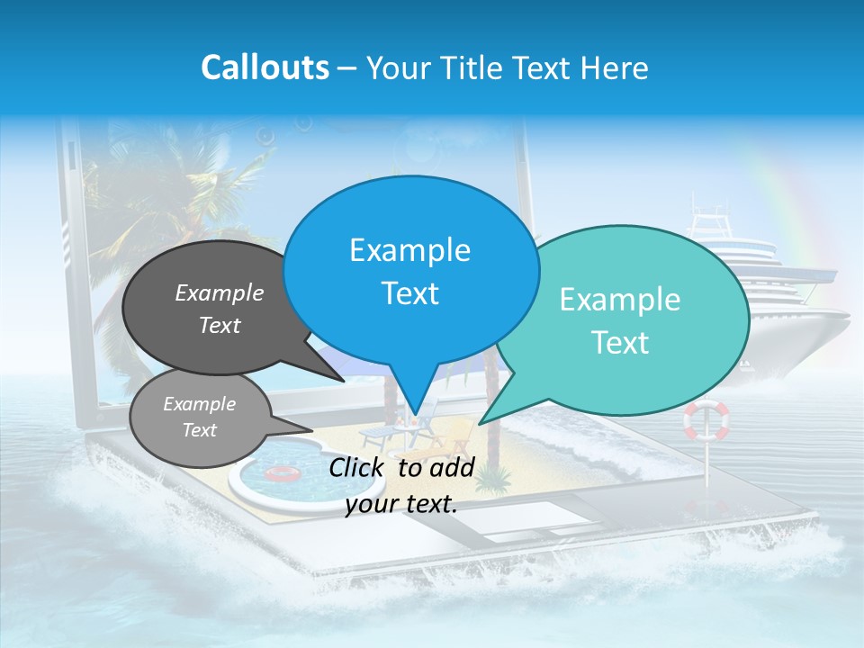 Last Minute Palmen Buchen PowerPoint Template