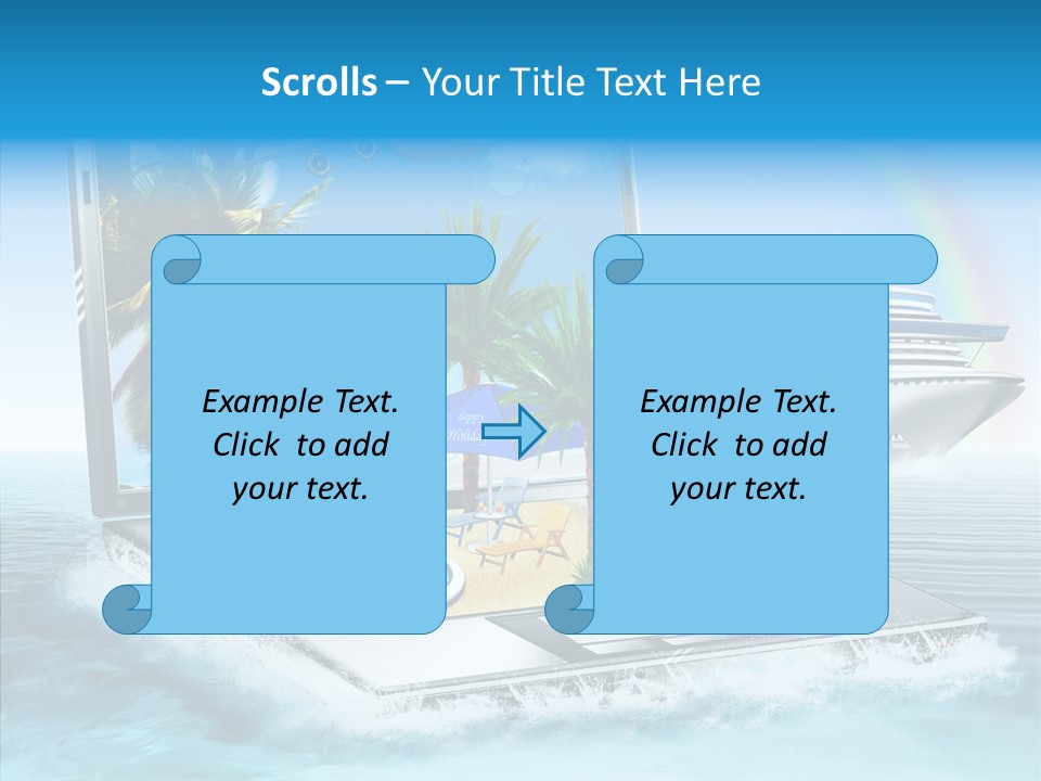 Last Minute Palmen Buchen PowerPoint Template