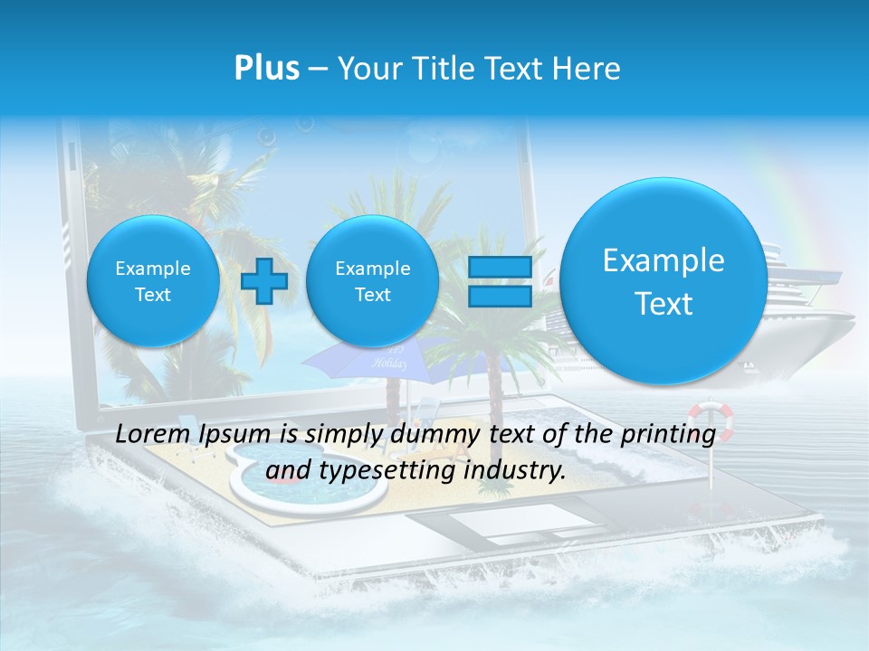 Last Minute Palmen Buchen PowerPoint Template