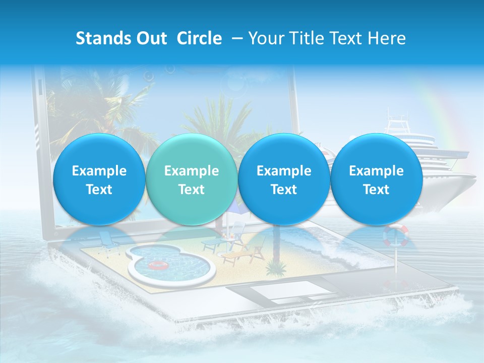 Last Minute Palmen Buchen PowerPoint Template