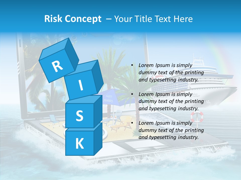 Last Minute Palmen Buchen PowerPoint Template