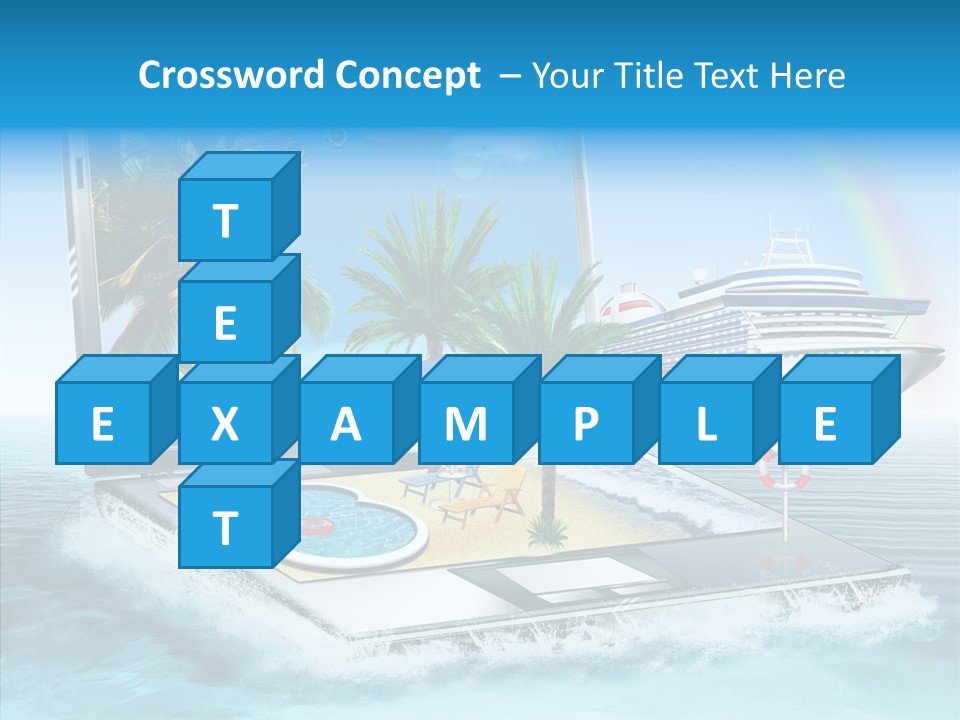 Last Minute Palmen Buchen PowerPoint Template