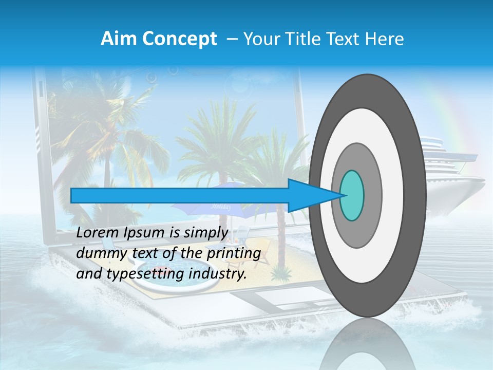 Last Minute Palmen Buchen PowerPoint Template