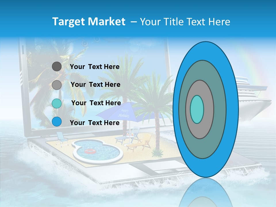 Last Minute Palmen Buchen PowerPoint Template