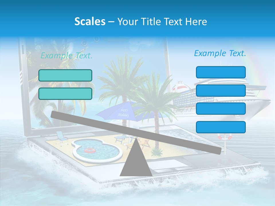 Last Minute Palmen Buchen PowerPoint Template
