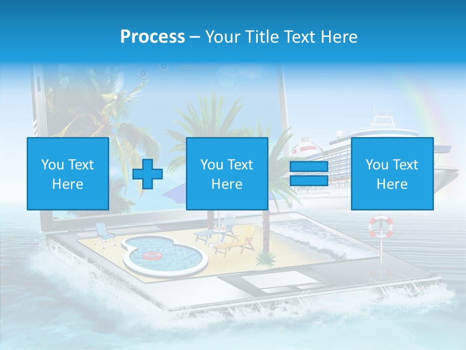 Last Minute Palmen Buchen PowerPoint Template