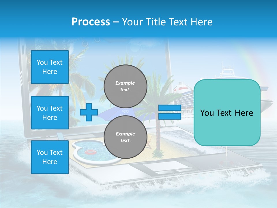 Last Minute Palmen Buchen PowerPoint Template