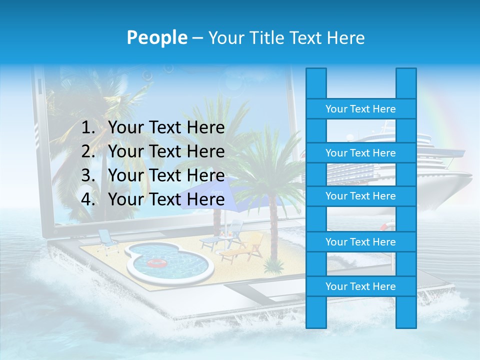 Last Minute Palmen Buchen PowerPoint Template
