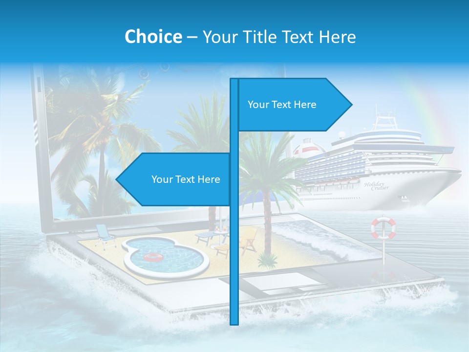 Last Minute Palmen Buchen PowerPoint Template