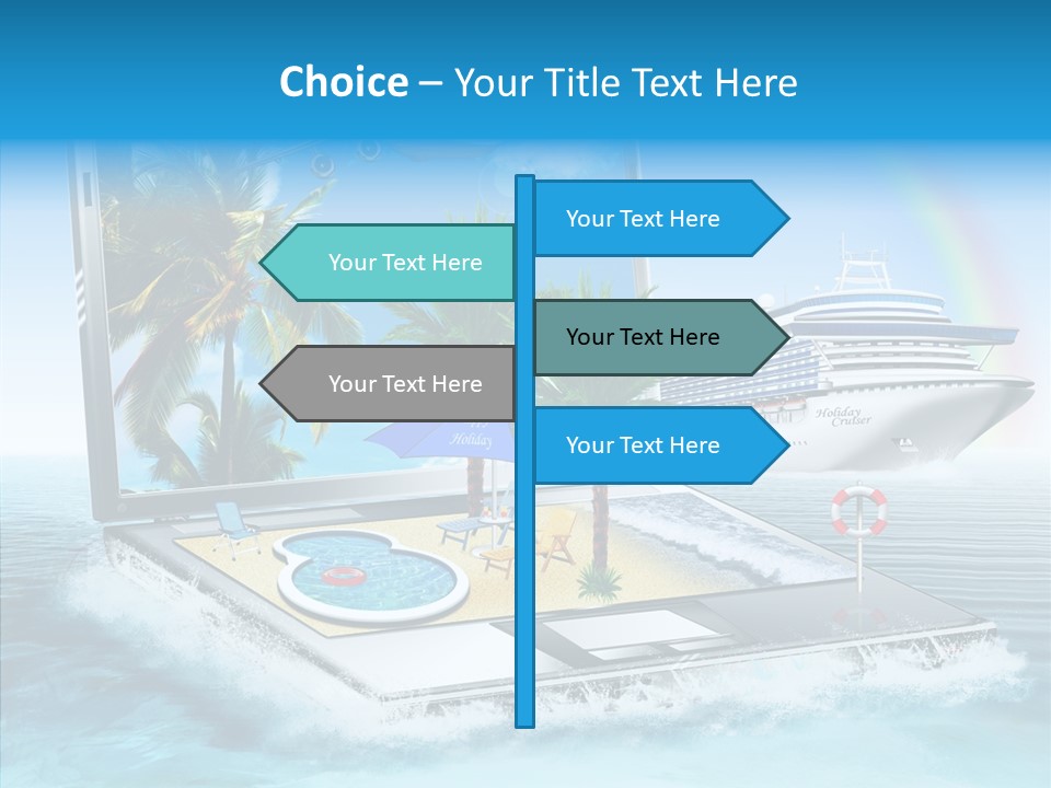 Last Minute Palmen Buchen PowerPoint Template