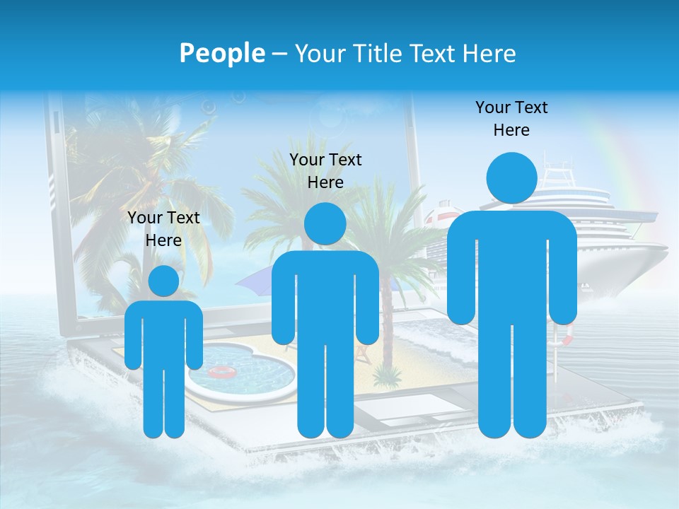 Last Minute Palmen Buchen PowerPoint Template