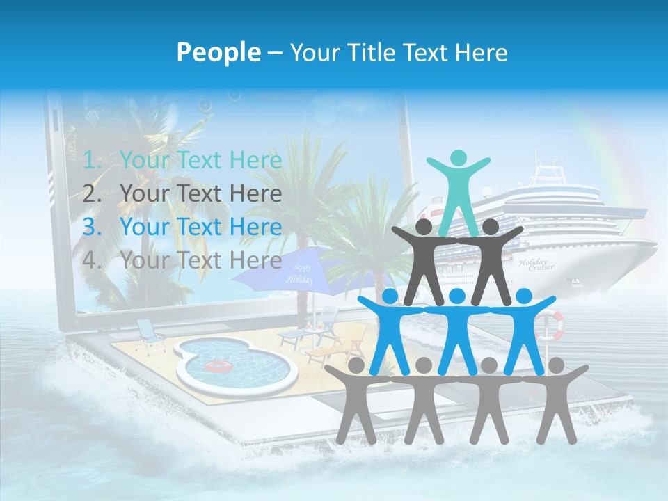 Last Minute Palmen Buchen PowerPoint Template