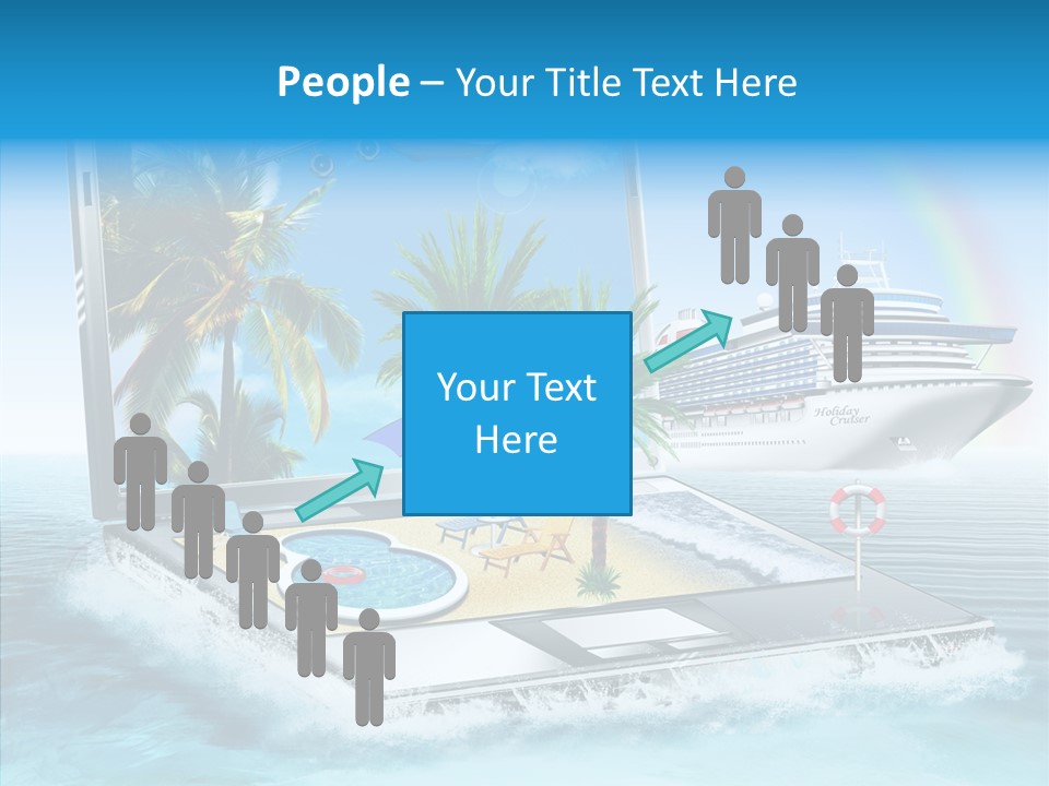 Last Minute Palmen Buchen PowerPoint Template