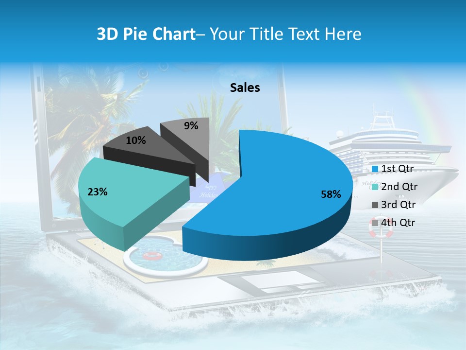 Last Minute Palmen Buchen PowerPoint Template