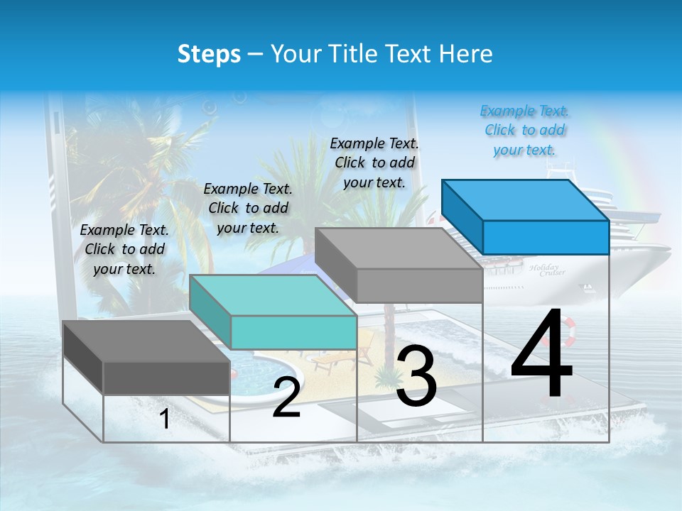 Last Minute Palmen Buchen PowerPoint Template