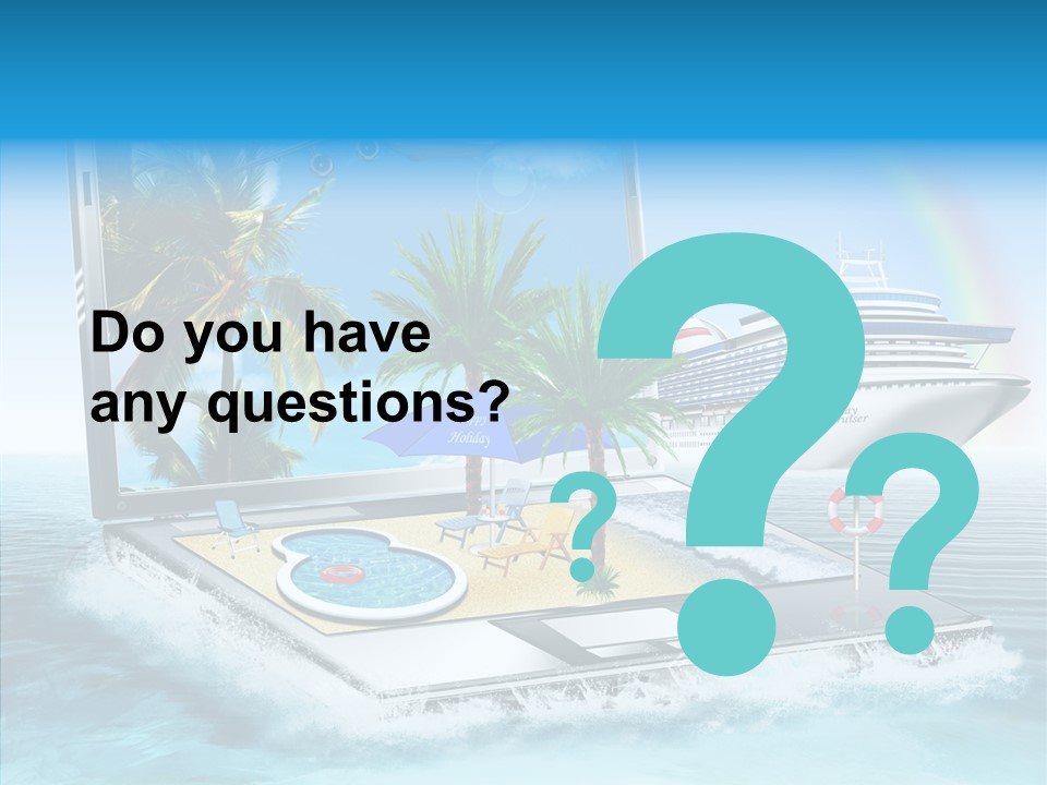 Last Minute Palmen Buchen PowerPoint Template