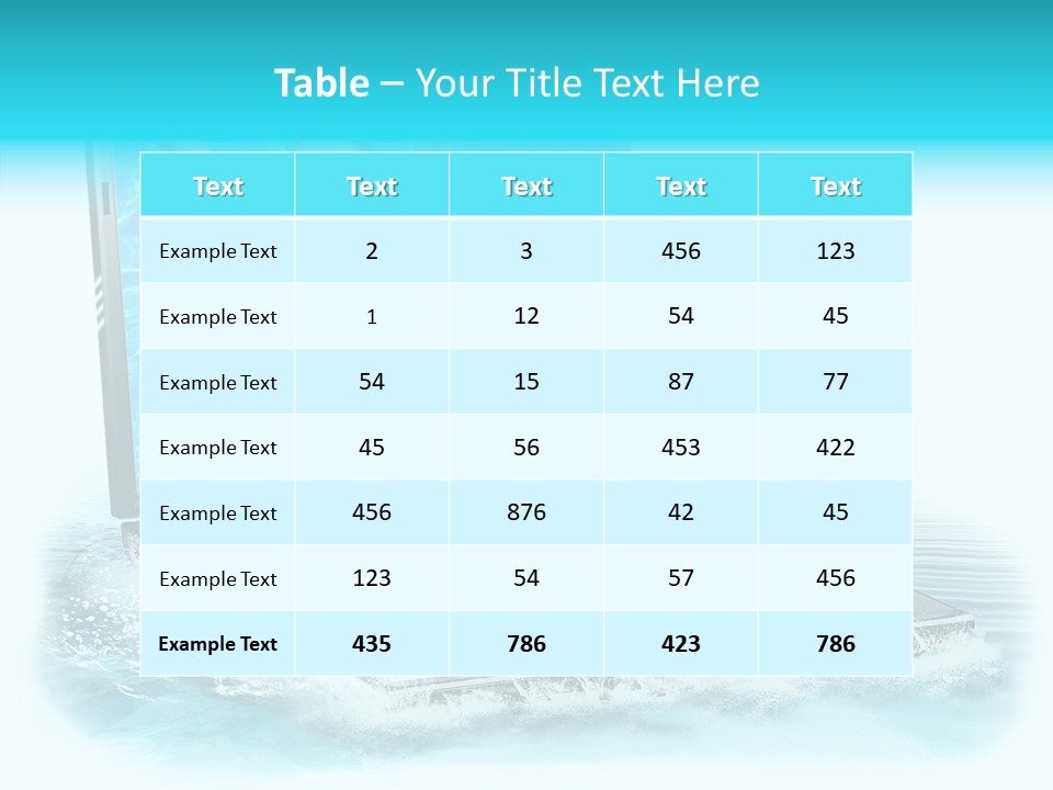 Flugzeug Tropen Buchen PowerPoint Template