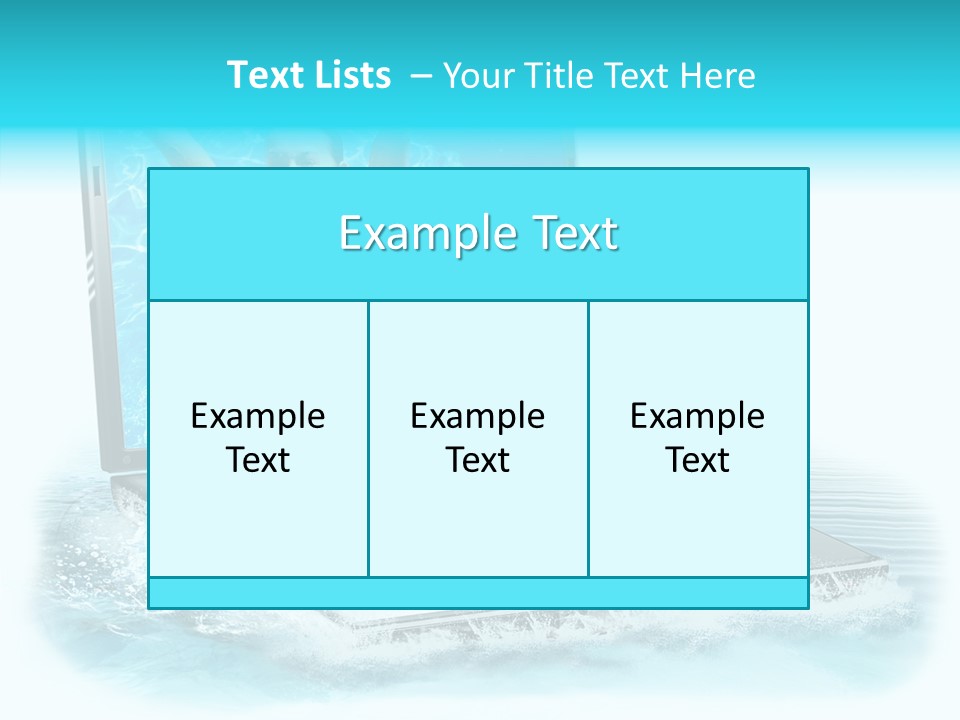Flugzeug Tropen Buchen PowerPoint Template
