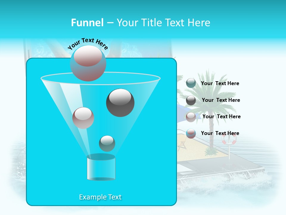 Flugzeug Tropen Buchen PowerPoint Template
