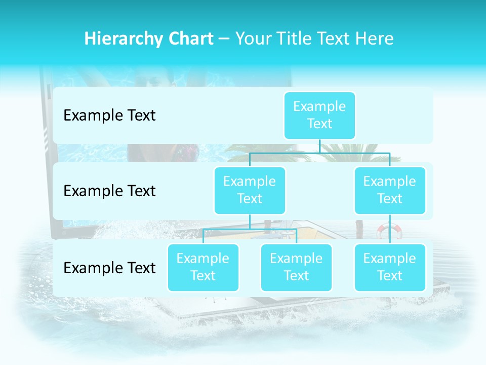 Flugzeug Tropen Buchen PowerPoint Template
