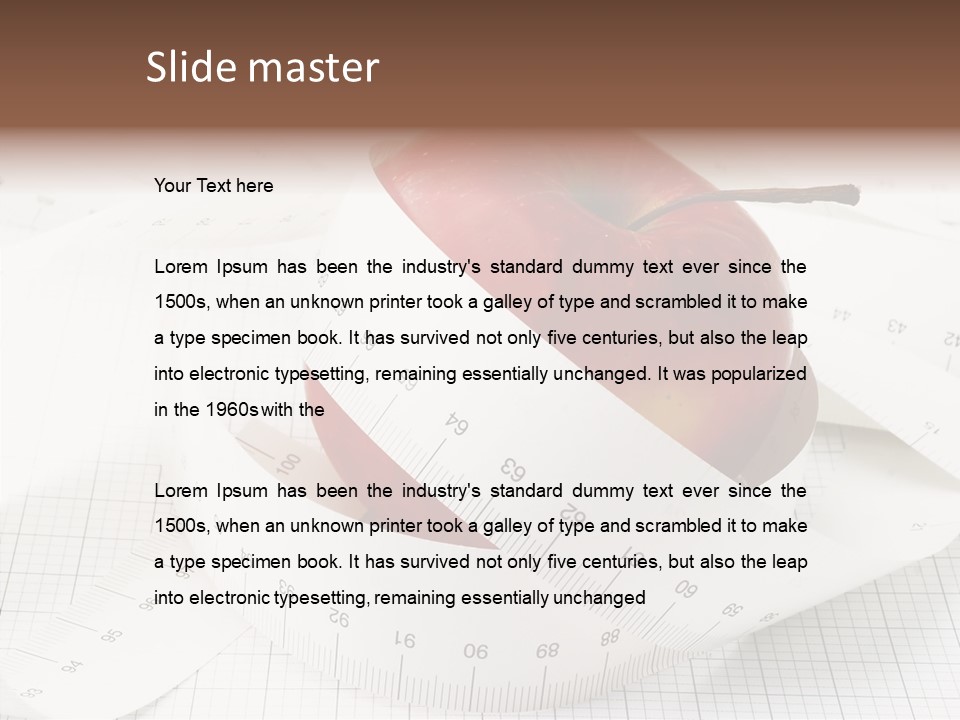 Finance Diet Fit PowerPoint Template