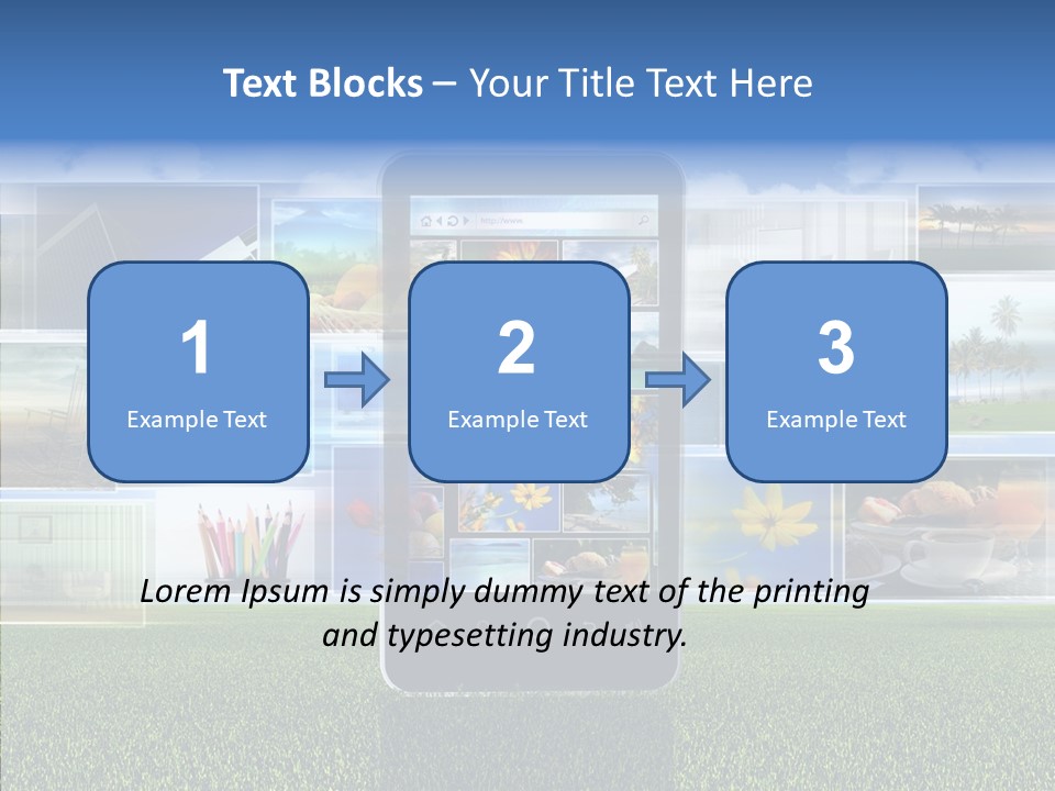 Data Website Browser PowerPoint Template