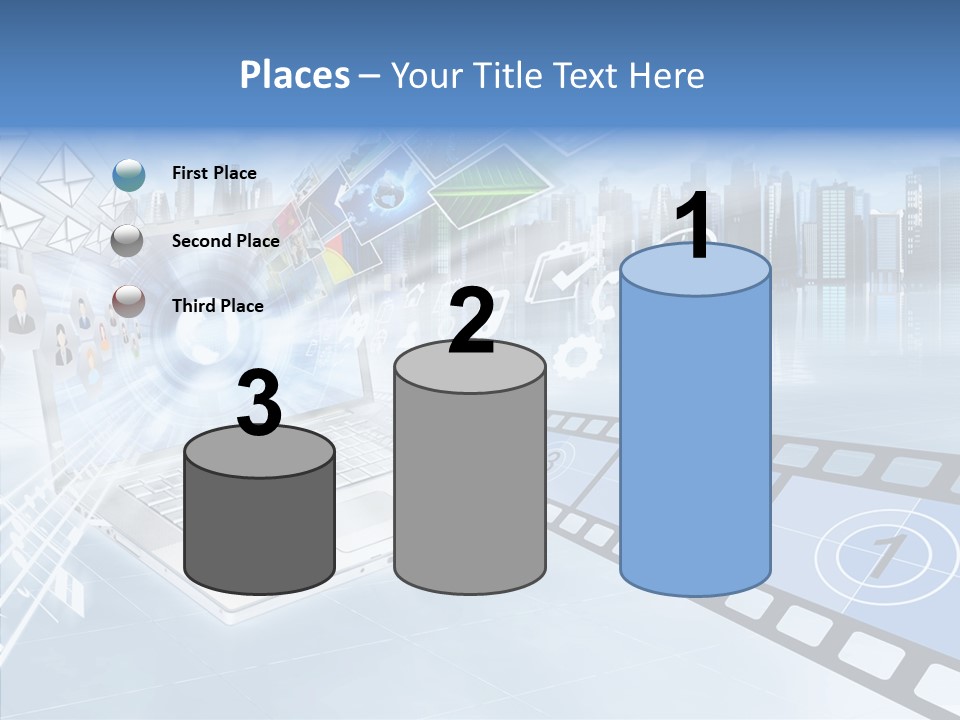 Internet Monitor Technology PowerPoint Template