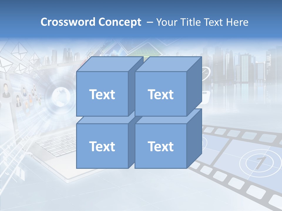 Internet Monitor Technology PowerPoint Template