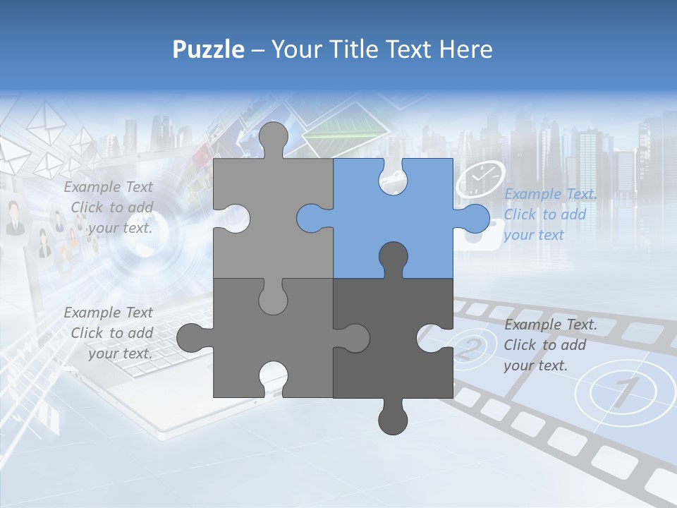 Internet Monitor Technology PowerPoint Template