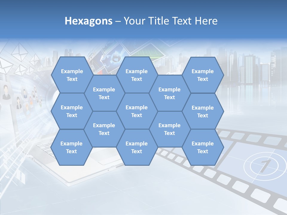 Internet Monitor Technology PowerPoint Template