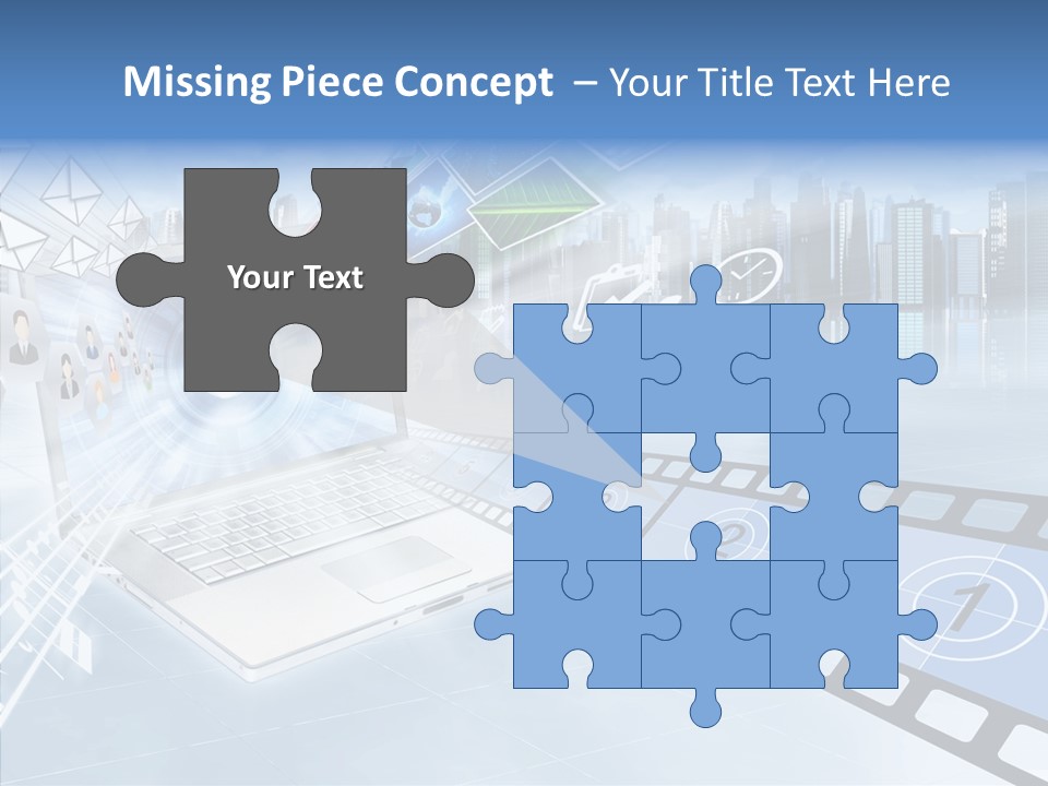 Internet Monitor Technology PowerPoint Template