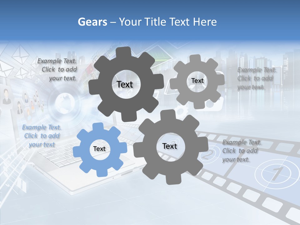 Internet Monitor Technology PowerPoint Template