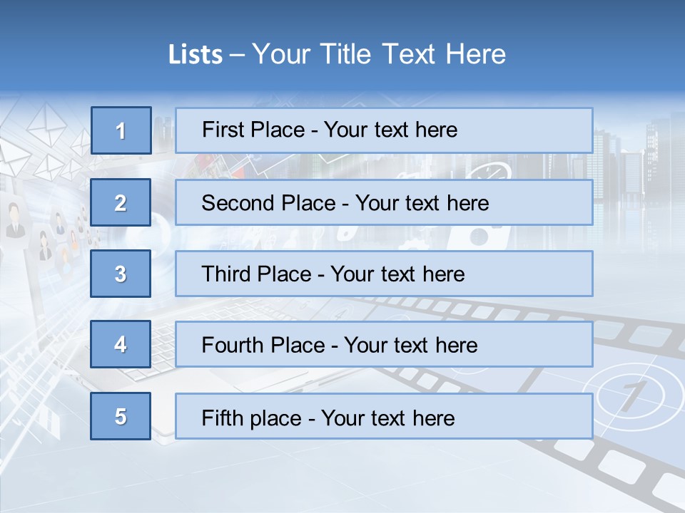 Internet Monitor Technology PowerPoint Template