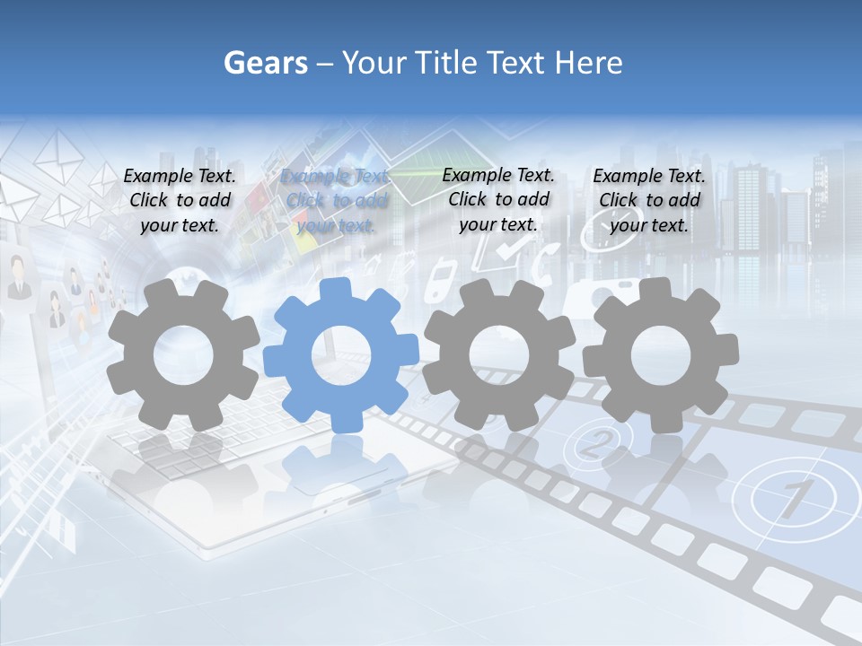 Internet Monitor Technology PowerPoint Template