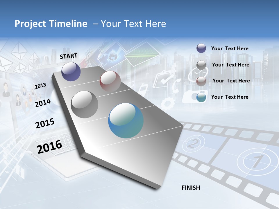 Internet Monitor Technology PowerPoint Template