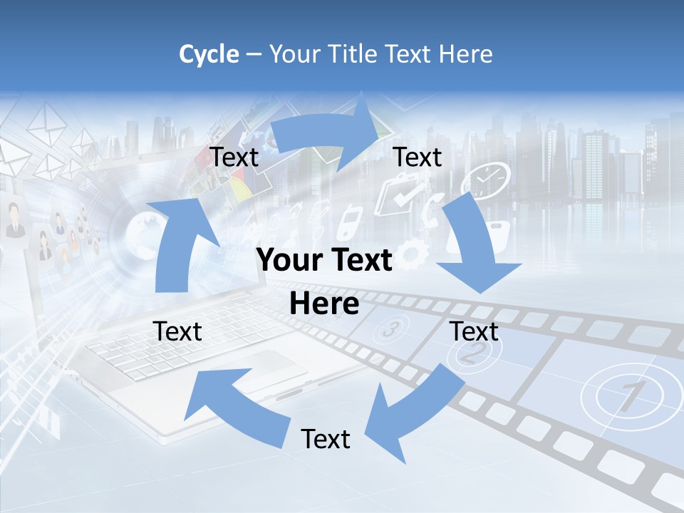 Internet Monitor Technology PowerPoint Template