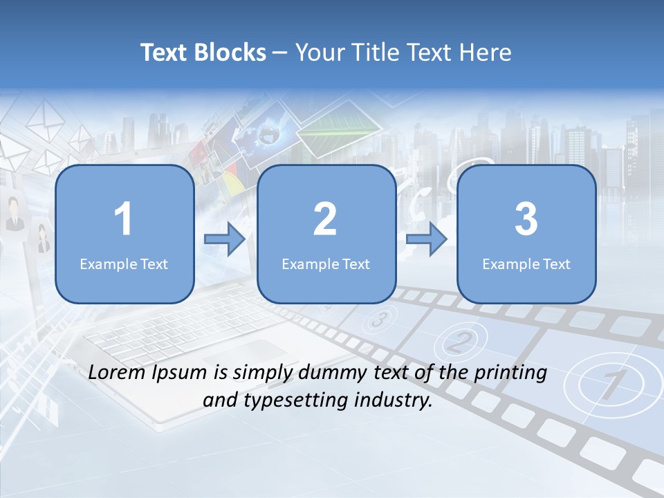 Internet Monitor Technology PowerPoint Template