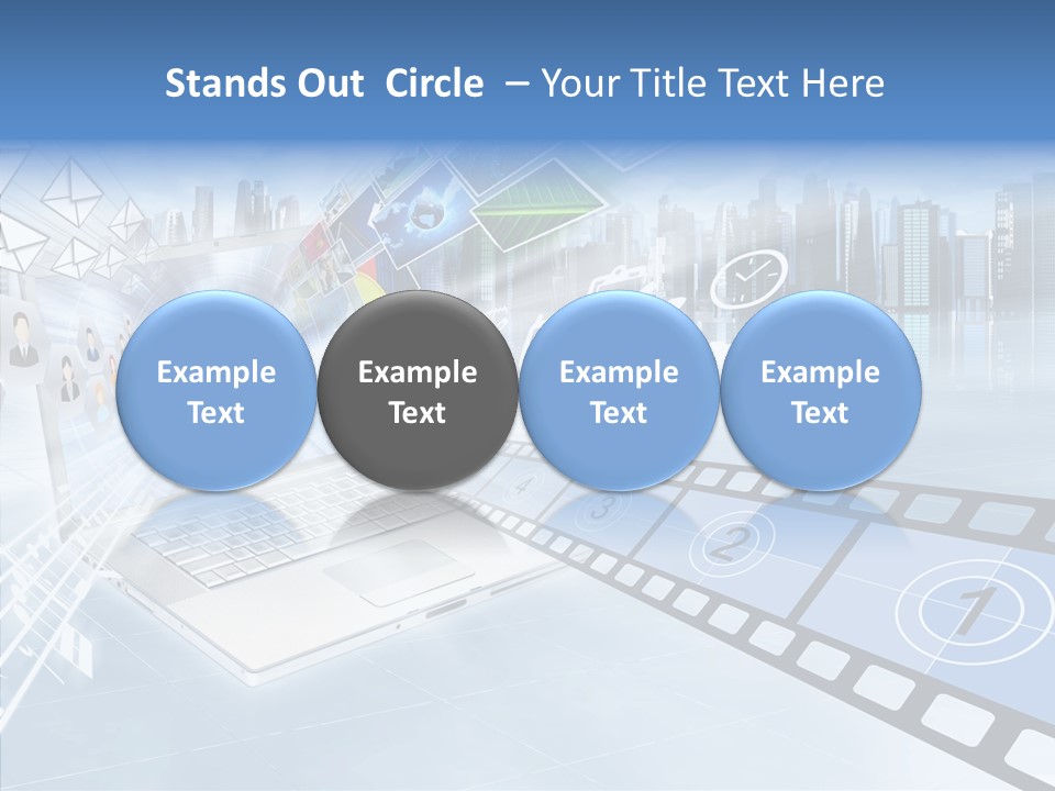 Internet Monitor Technology PowerPoint Template