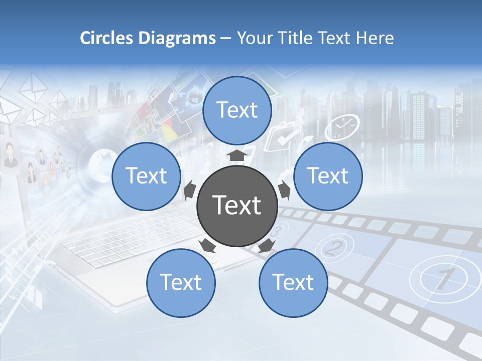 Internet Monitor Technology PowerPoint Template