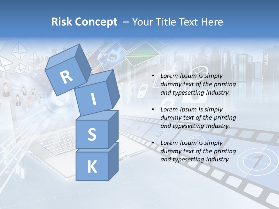 Internet Monitor Technology PowerPoint Template