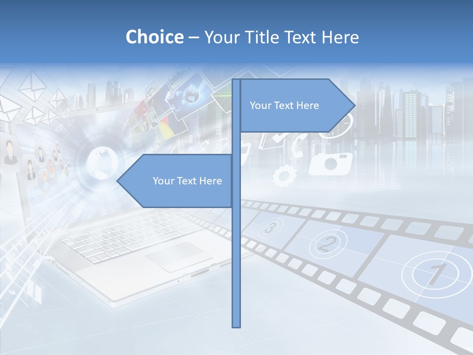 Internet Monitor Technology PowerPoint Template