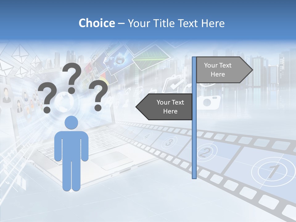 Internet Monitor Technology PowerPoint Template