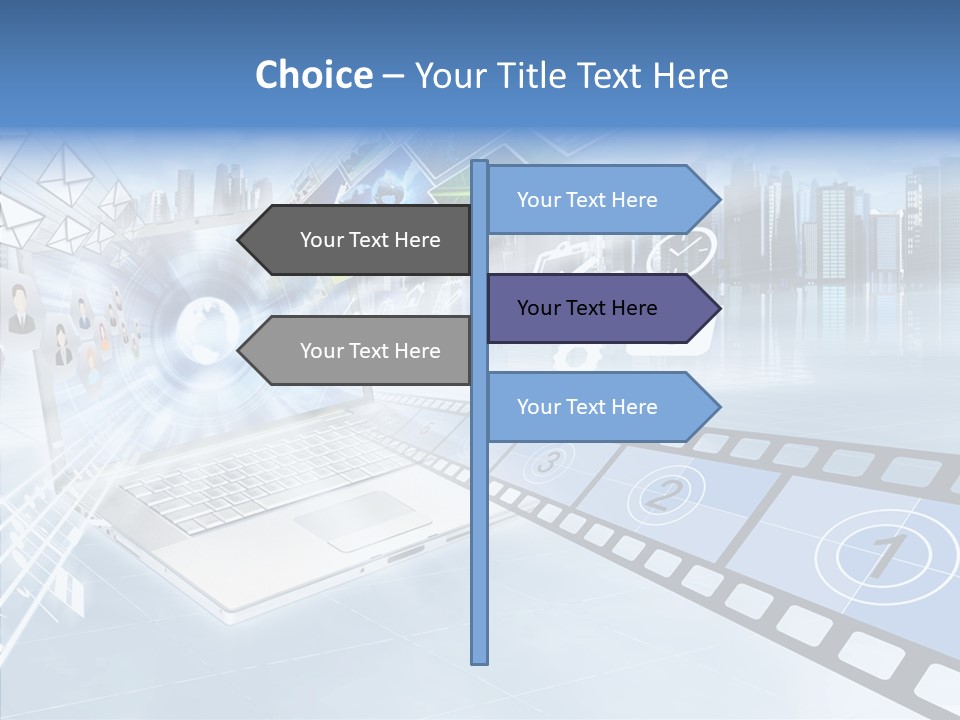 Internet Monitor Technology PowerPoint Template